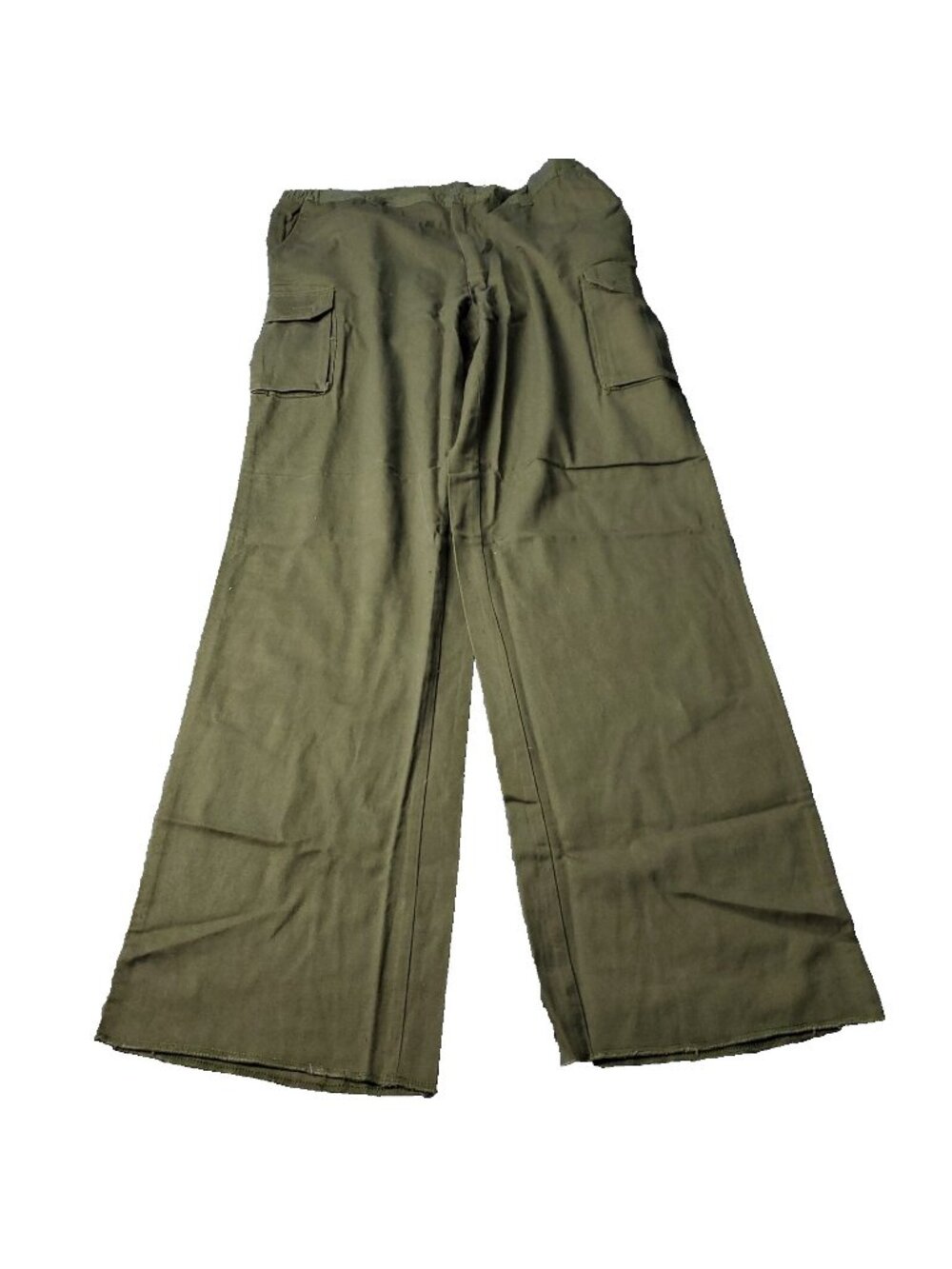 Boulder Creek Cargo Pants Mens 48 x 38 Big Tall Green Chino Khaki Y2K Cotton - Picture 1 of 9